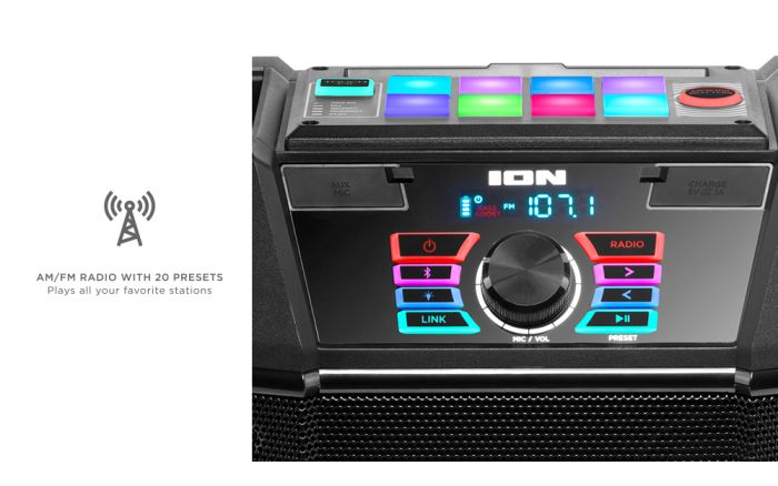 ion ポータブルDJステーション＋FX ICD04 FX Ion Portable DJ Station CD Player/Radio iCD04-FX Used | Reverb
