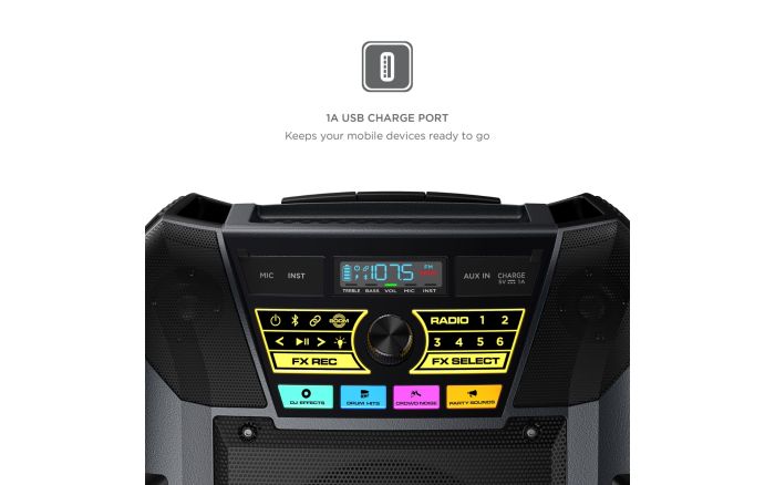 Wireless speaker | Block Rocker® XL | ION Audio