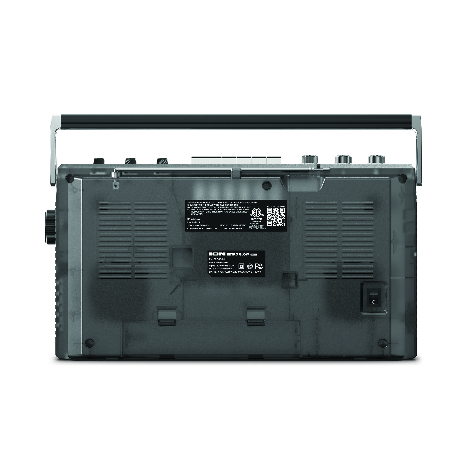 Retro Boombox Speaker | Retro Glow™ | ION Audio