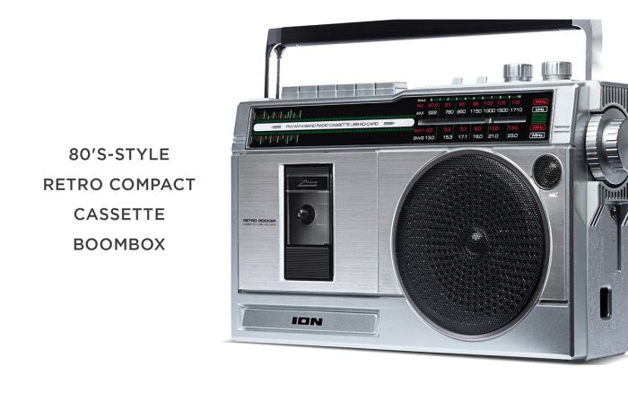 Bluetooth Boombox with Rechargeable Battery| Retro Rocker