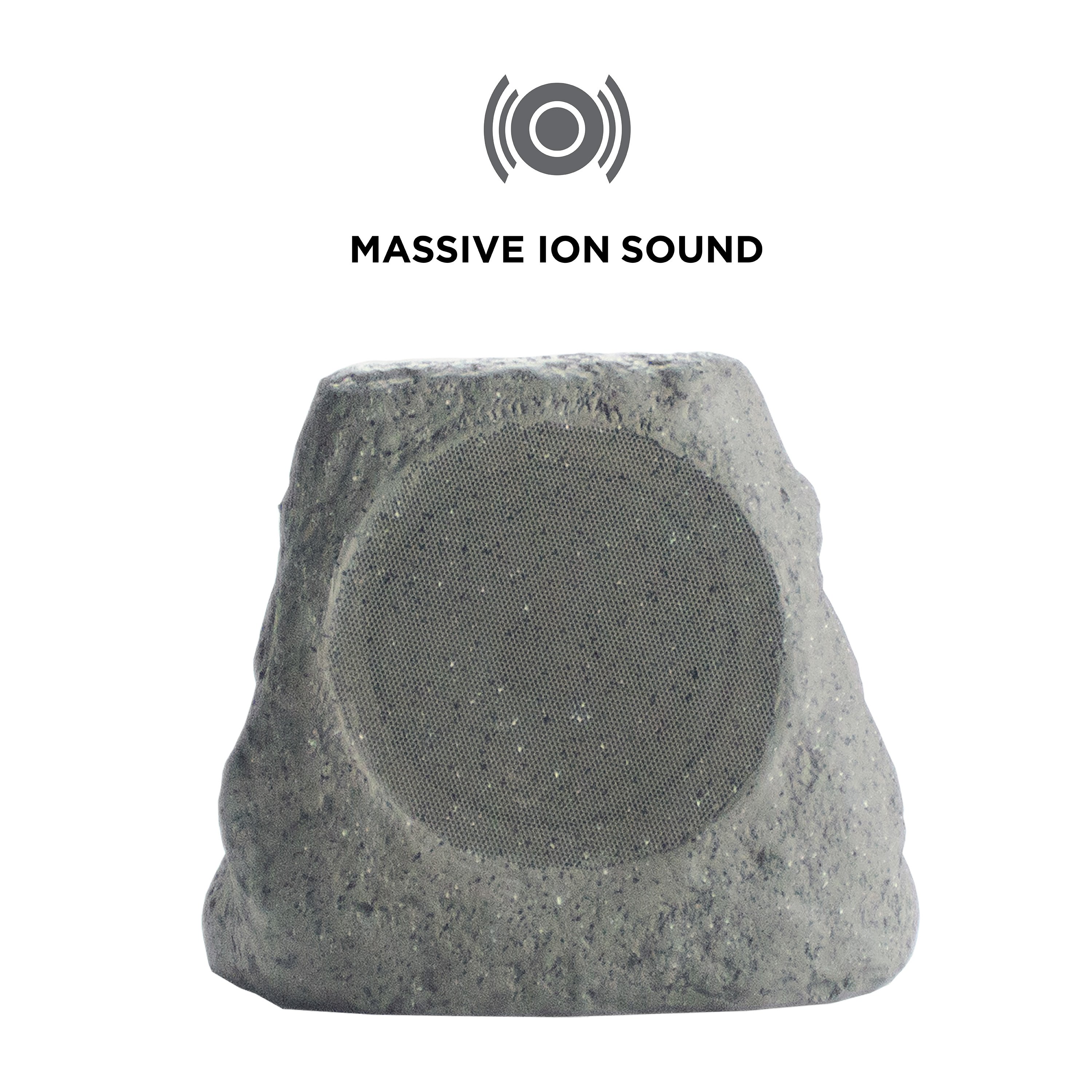 「One People's Sound  」small stone Solar Rock Speaker | Sol Stone Link | ION Audio
