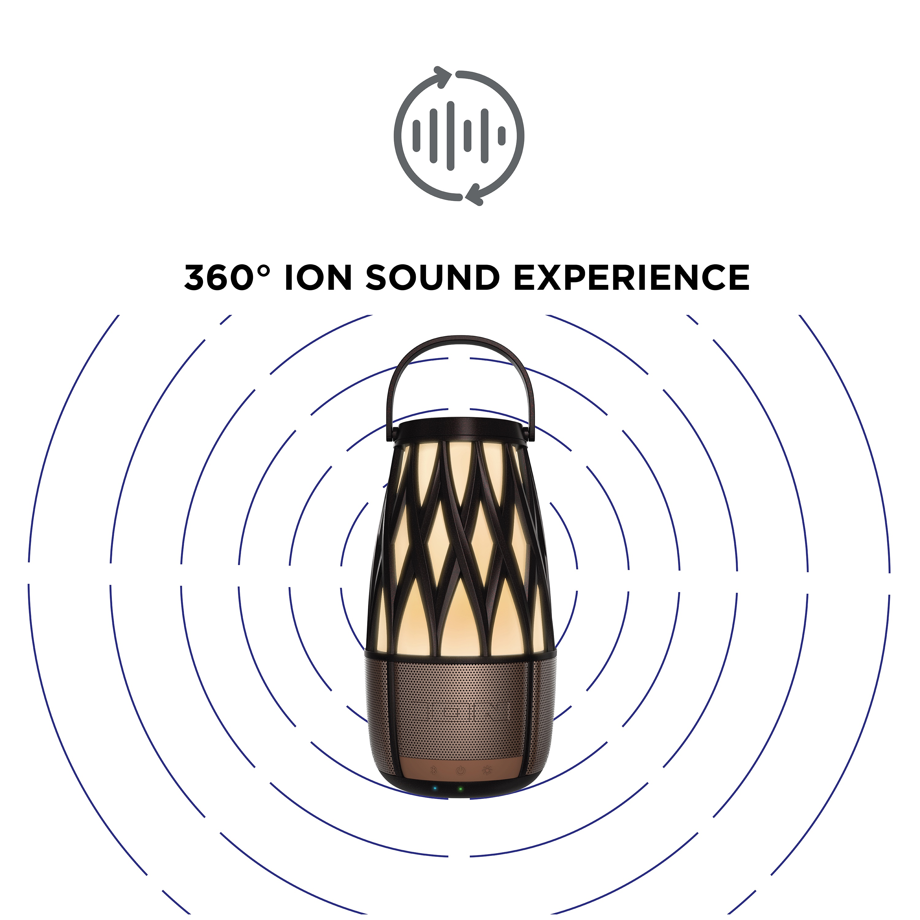 Solar Outdoor Lantern Speaker | Tahiti Link | ION Audio