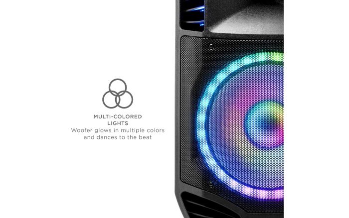 Ion ION Audio Total PA Live - Sistema Di Altoparlanti Bluetooth Ad Alta Potenza Con Suono Ampio E Luci Di Alta Qualit&agrave;