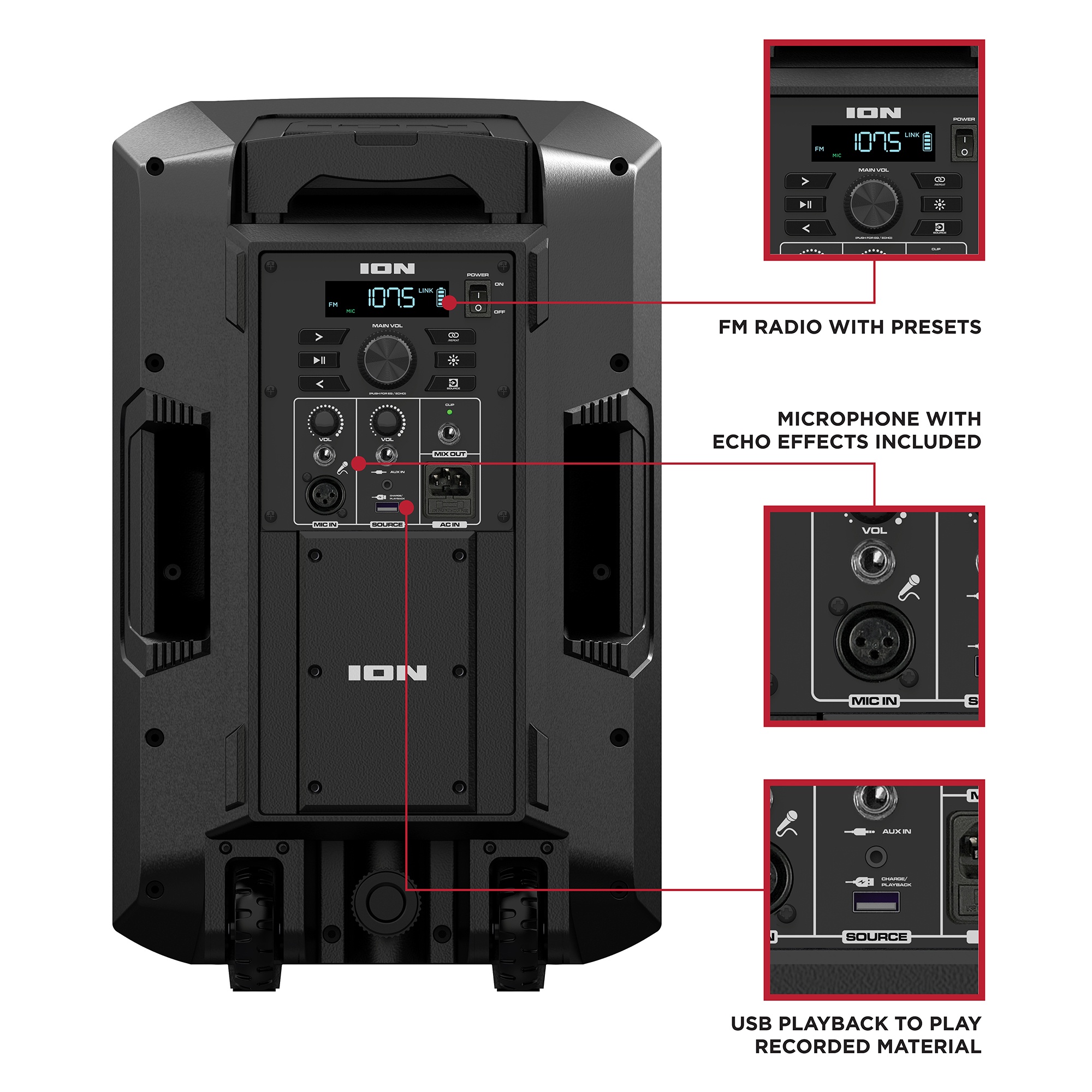 Battery-Powered Loudspeaker | Trouper™ 300 | ION Audio
